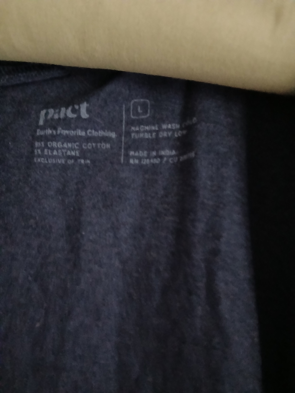 Pact Open-Front Robe in Navy - Picture 2 of 5
